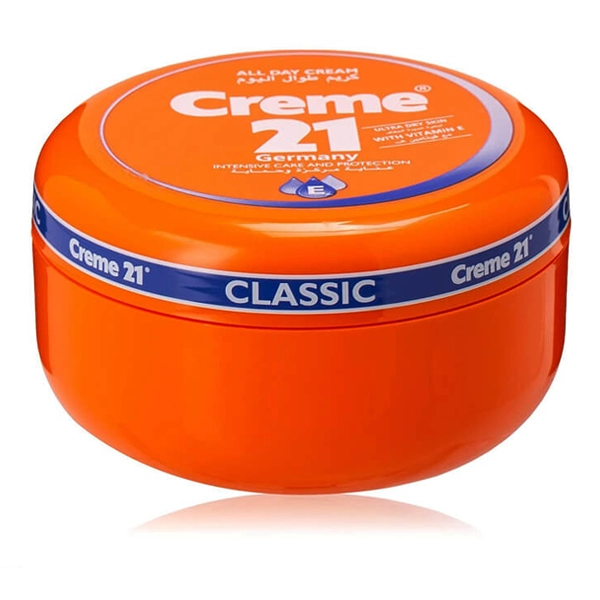 کرم مرطوب کننده 21 آلمانی اصل کلاسیک حاوی ویتامین E روزانه 250 میل | Creme 21 Germany INTENSIVE CARE AND PROTECTION 250ml
